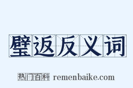 璧返反义词是什么意思的图片